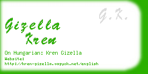 gizella kren business card